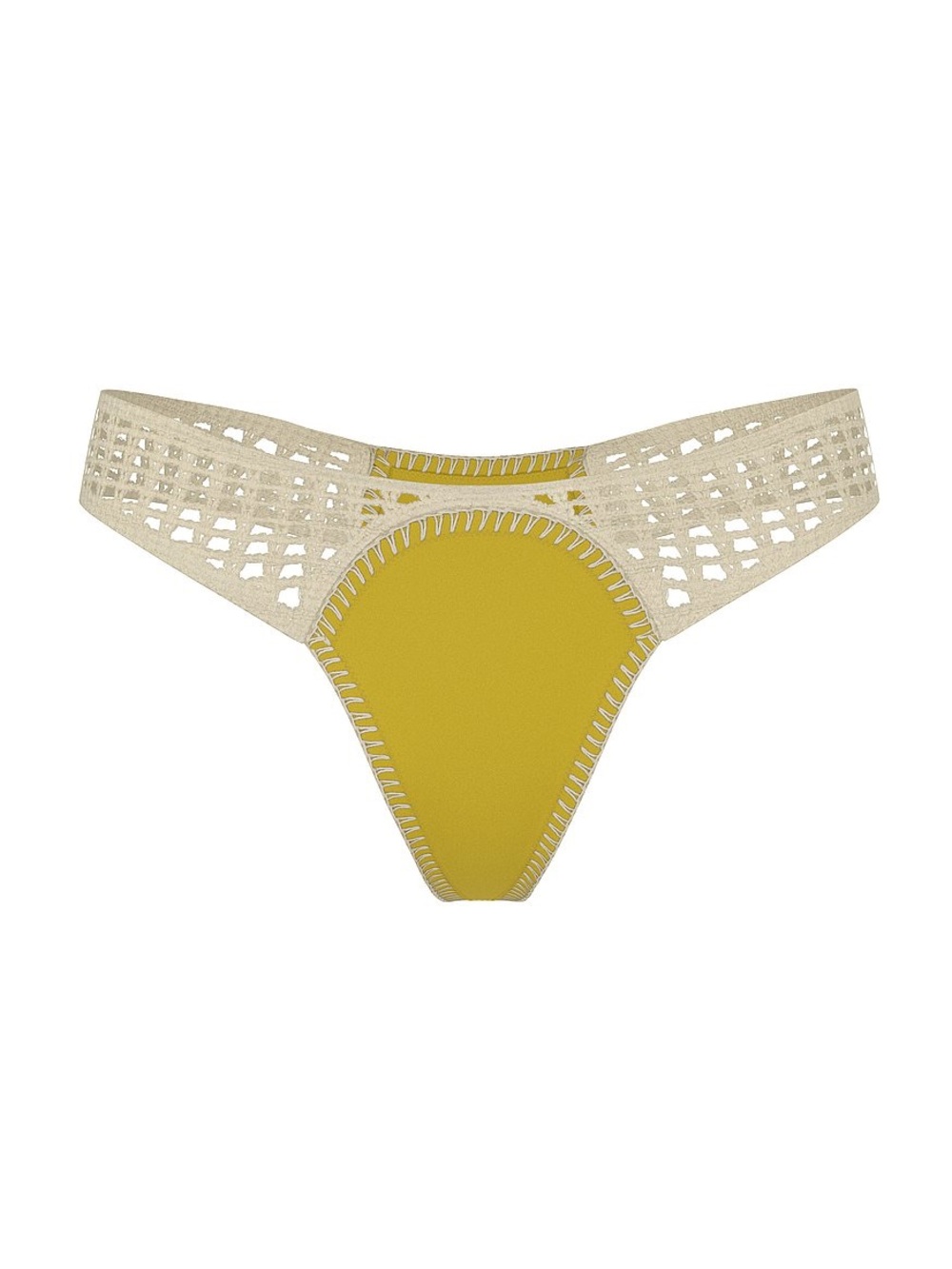 VICTORIA'S SECRET Crochet Scuba Thong Bikini Bottom and Top - Picture 5 of 6